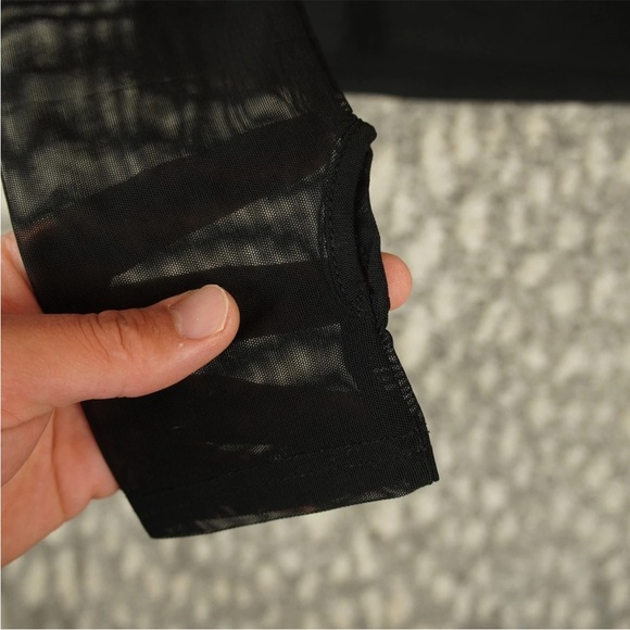 Killstar Half Mesh With Buckle Cross Left Shoulder Top Round Neck Womens S Black - Picture 4 of 13